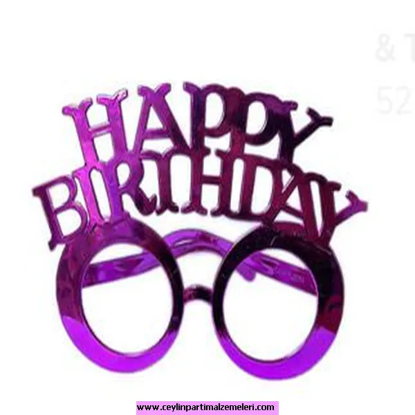 Happy Bırthday Fuşya Gözlük